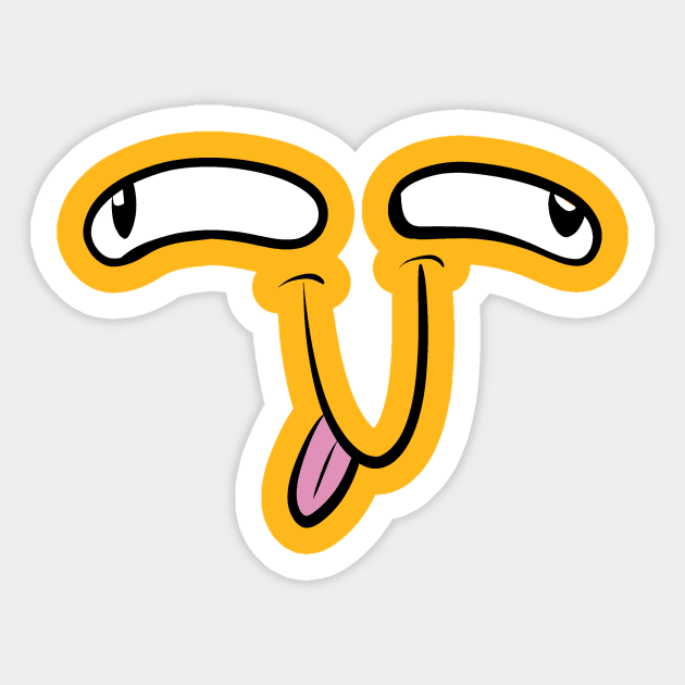 Derp-O Face Sticker by Thenewguyinred's Shop